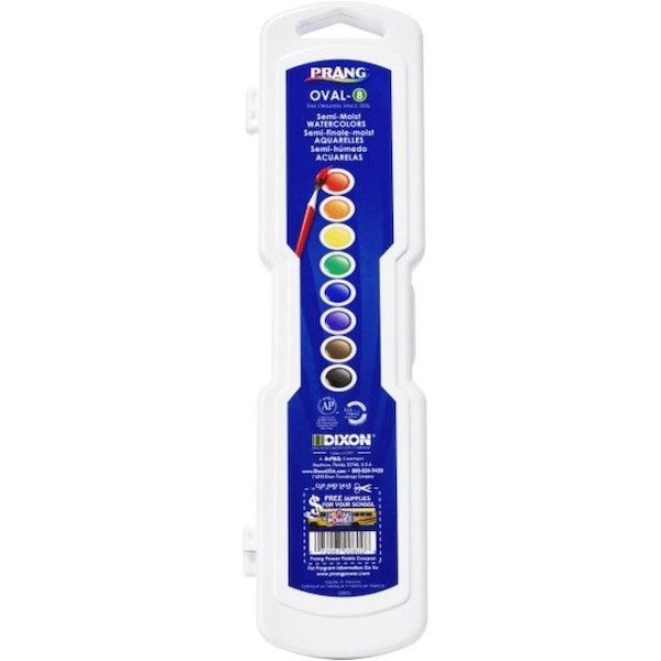 Prang Semi-Moist Washable Watercolor Set, 8 Colors, PK3 00800 - main