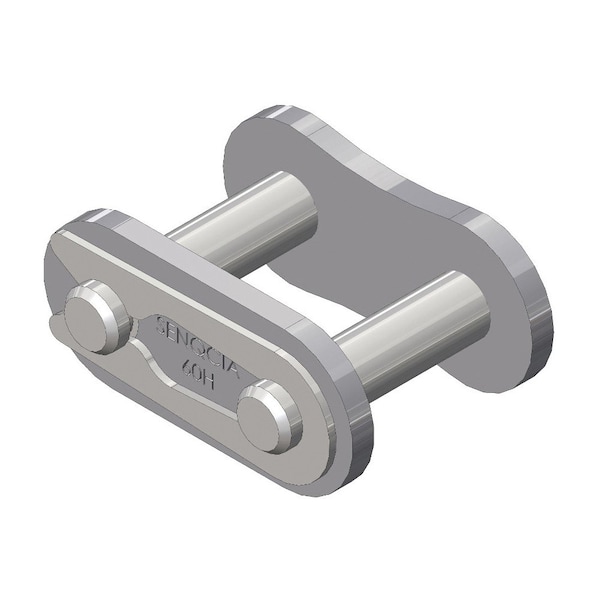Senqcia 60HCL Heavy Series Single Strand Spring Clip Connecting Link, 60H chain, .75P, 1.21 OAW, .234 Pin S-60HCL - main