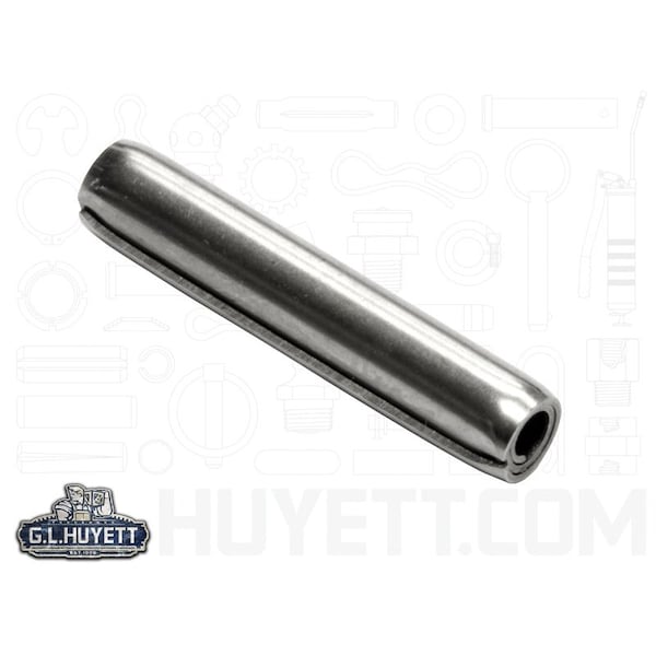 Huyett Coiled Spring Pin, Standard Duty, 420 Stainless Steel, 0.188 in Dia x 1.375 in Length SPCSP-187-1375 - main