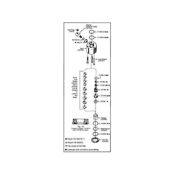 Alemite Major Repair Kit 333184 B1 AL394747-1 - main