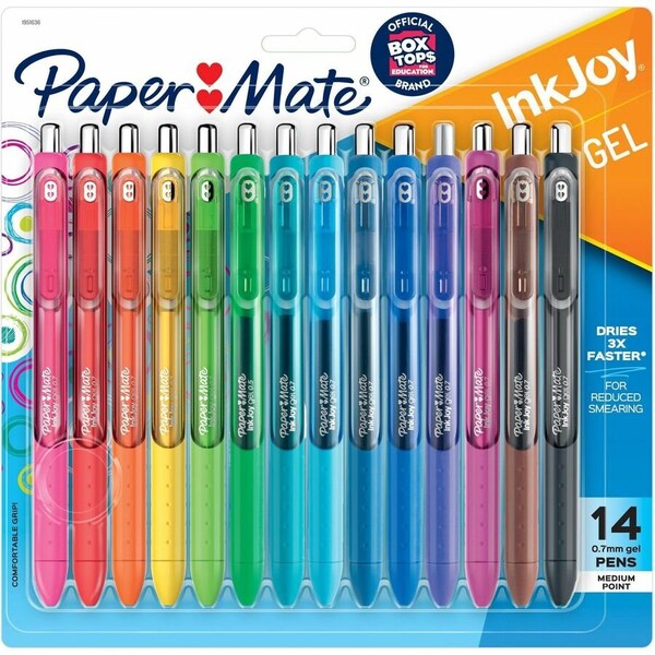 Paper Mate Pen, Assorted, Non-Erasable, Gel, PK14 1959302 - main