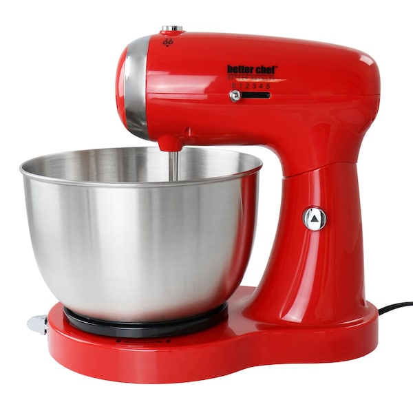 Better Chef 350 Watt MegaMix Stand Mixer in Red IM-8272R - main