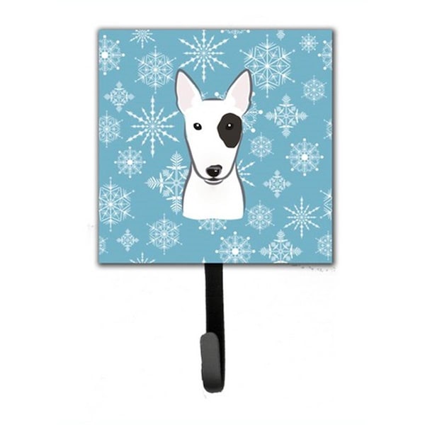 Carolines Treasures Snowflake Bull Terrier Leash and Key Holder BB1643SH4 - main