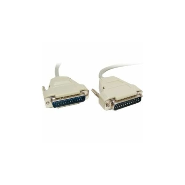 Micro Connectors Serial Cable - DB-25 Male Serial - DB-25 Male - 25ft A02-113 - main