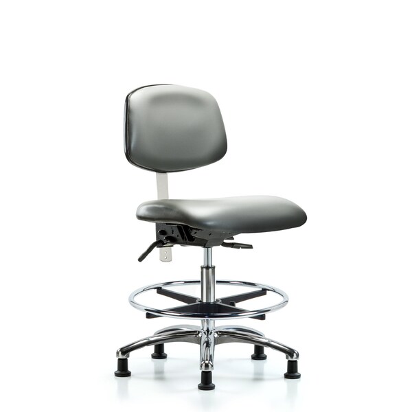 Blue Ridge Ergonomics Vinyl Clean Room Chair BR-NCR-VMBCH-CR-T0-A0-CF-RG-8840 - main