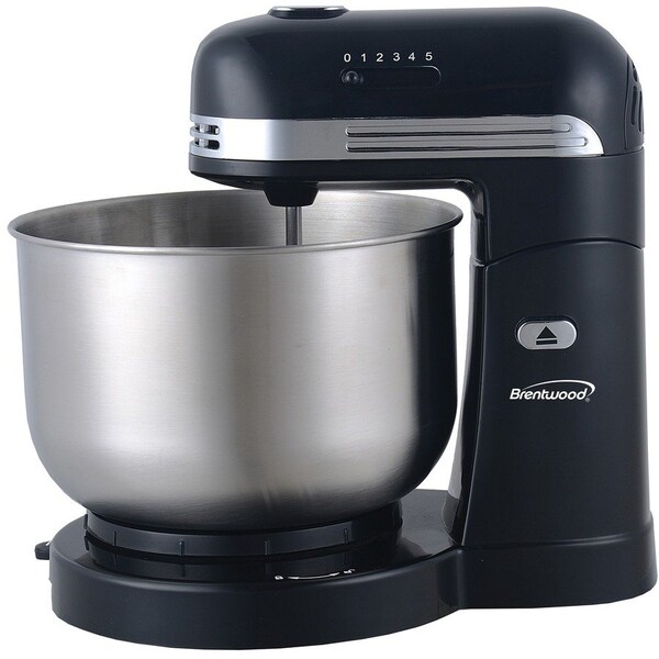 Brentwood Industries 5-Speed Stand Mixer with 3 Quart Stainless Steel Mixing Bow, Black, SM-1162BK - main
