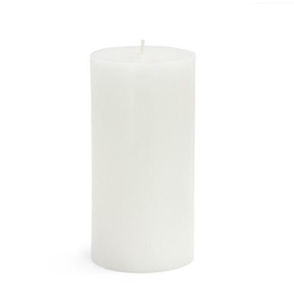 Vaser Designs 3 x 6 in. Citronella Pillar Candle, White VA2436888 - main