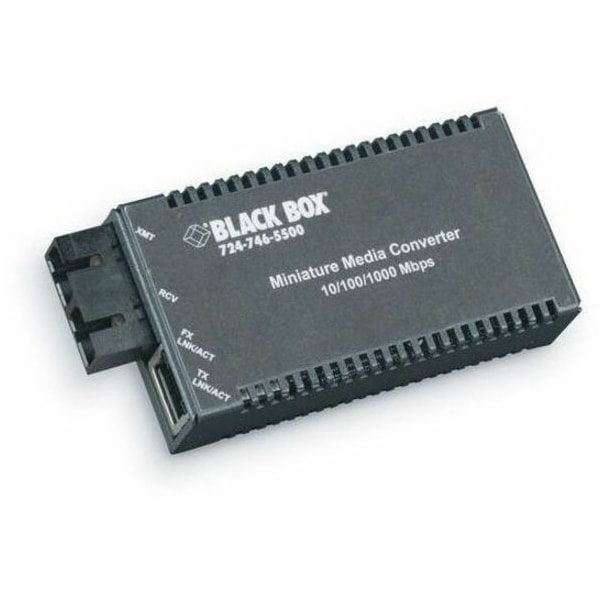 Black Box GIGABIT ETHERNET (1000-MBPS) MEDIA CONVERTER - 10/100/1000-MBPS COPPER TO 1000-M LGC125A-R4 - main