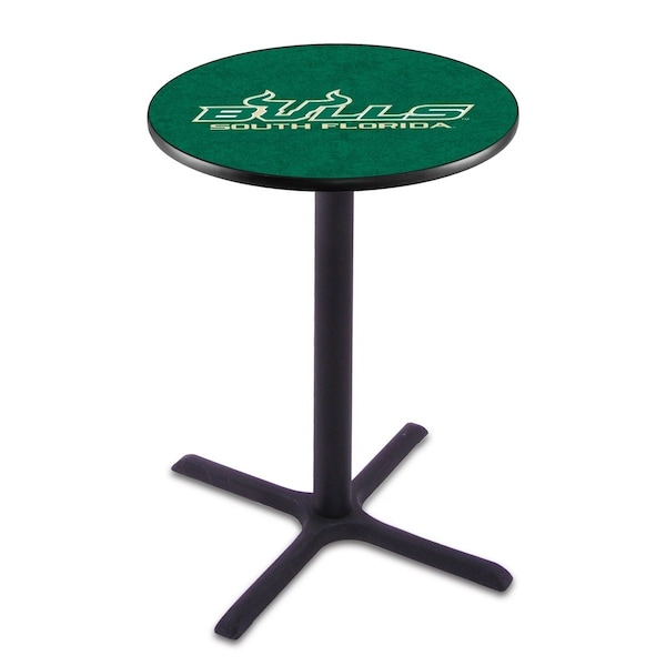 Holland Bar Stool Co 42" Blk Wrinkle South Florida Pub Table, 36" dia. Top L211B4236SouFla - main