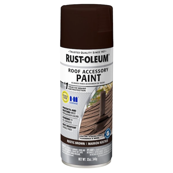 Rust-Oleum Rust Preventative Spray Paint, Rustic Slate, Flat, Solvent, 12 Oz 285222 - main