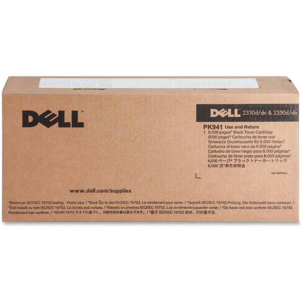 Dell Original High Yield Laser Toner Cartridge - Black - 1 Each - 6000 Pages PK941 - main