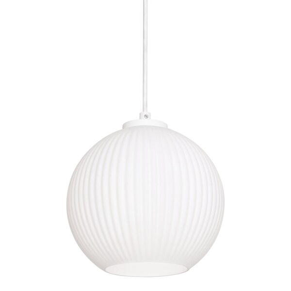Afx Cleo 8in Med Base Pendant - 60 - White CLEP08WH - main