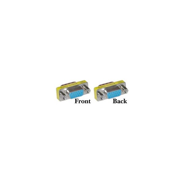 Swe-Tech 3C SVGA Mini Gender Changer / Coupler for PC, HD15 Female to HD15 Female FWT31H1-05400 - main