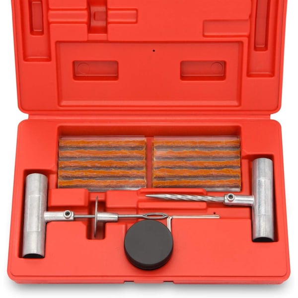 Tooluxe Heavy Duty Universal Tire Repair Kit with Plugs, 35-Pieces 50002L - main