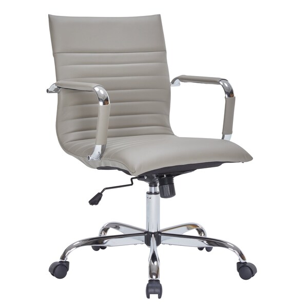 Leisuremod Harris Faux Leather Office Chair, Tan HO19TL - main