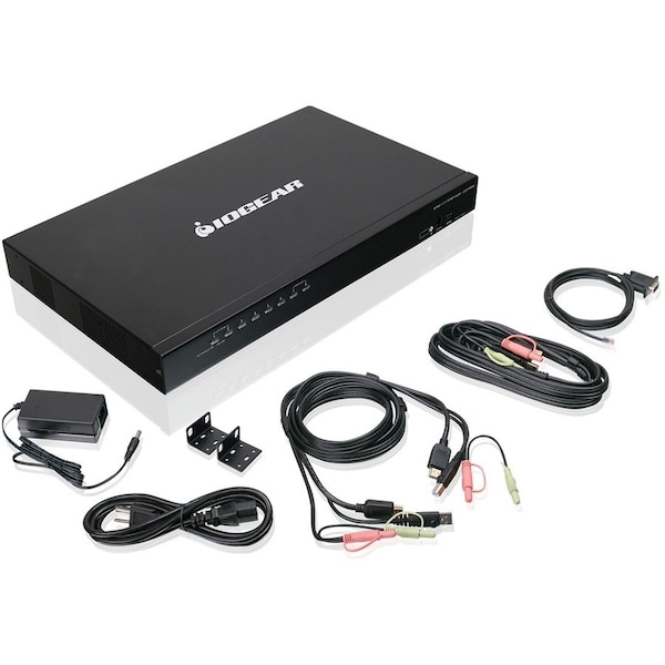 Iogear 8-Port USB HDMI KVM Switch with Audio (TAA Compliant) GCS1808H - main