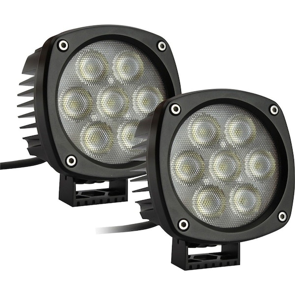 Race Sport Hd Series 4.3In 35W/5,000Lm Round Cree Led Spot Light (Pair) Pr RS-4CREE-35W-2 - main