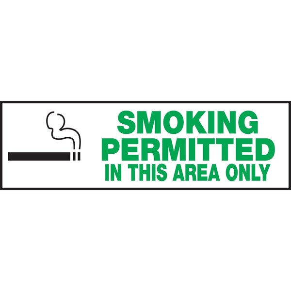 Accuform SAFETY LABEL SMOKING PERMITTED IN LSMK531XVE - main