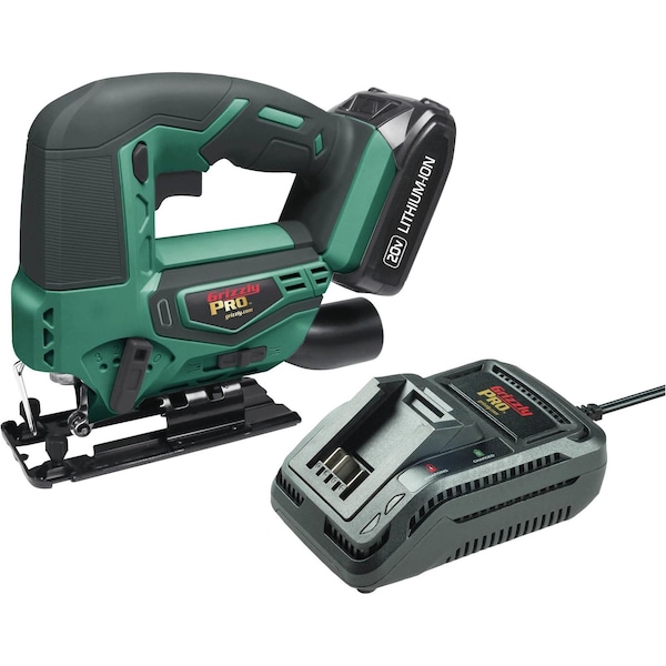 Grizzly Pro 20V Jigsaw Kit with 2.0Ah Li-Ion Battery & Charger T30295X1 - main