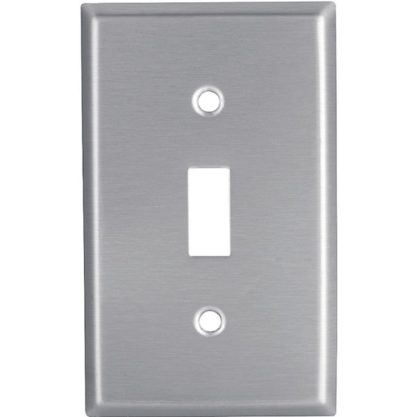 Eaton Wiring Devices Number of Gangs: Single-gang Stainless steel, Stainless steel 93071-BOX1 - main