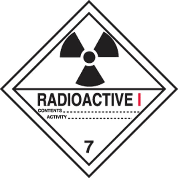 Accuform DOT SHIPPING LABELS HAZARD CLASS 7 MSL701EV2 - main