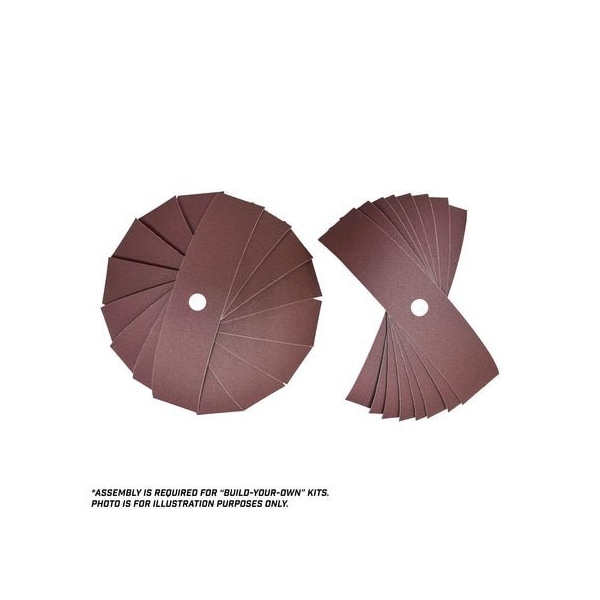 Renegade Products Usa 10" Abrasive Pinwheel (220 Grit, Build-Your-Own Kit) LRSRPAPW220-KT - main