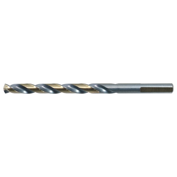 Drillco 3-Flats Black and Gold Jobber Drill Bits 13/32" 400F126 - main