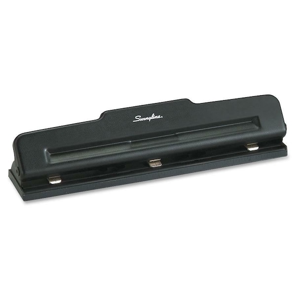 Swingline Light Duty Punch, 2 - 3 Holes, 10 Sheet Capacity, Black 74015 - main