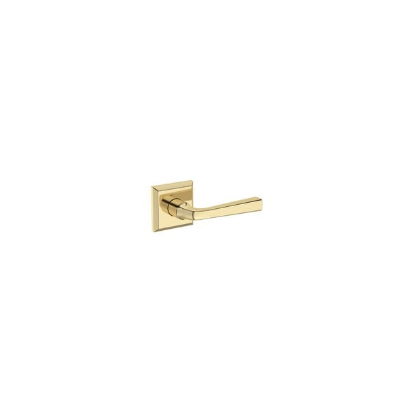 Baldwin Residential Door Levers Passage Right Hand Non-Lacquered Brass PSKINTSR031 - main