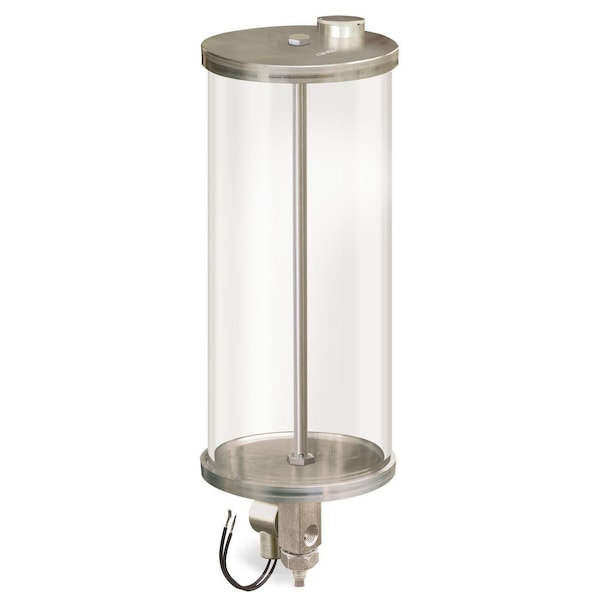 Oil-Rite Full Flow Electro Dispensers with Acrylic Reservoir - 1 gal, 24VDC, Center Post, Aluminum Alloy B2084-1281AB024DW - main