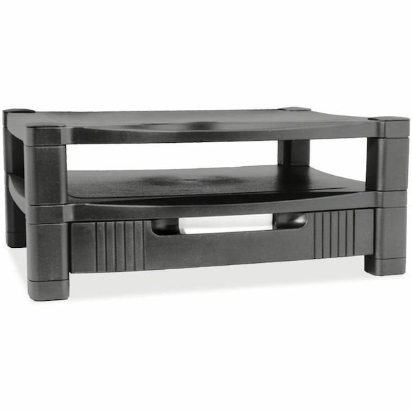 Kantek Two-Level Stand, w/Drawer, Black MS480 - main