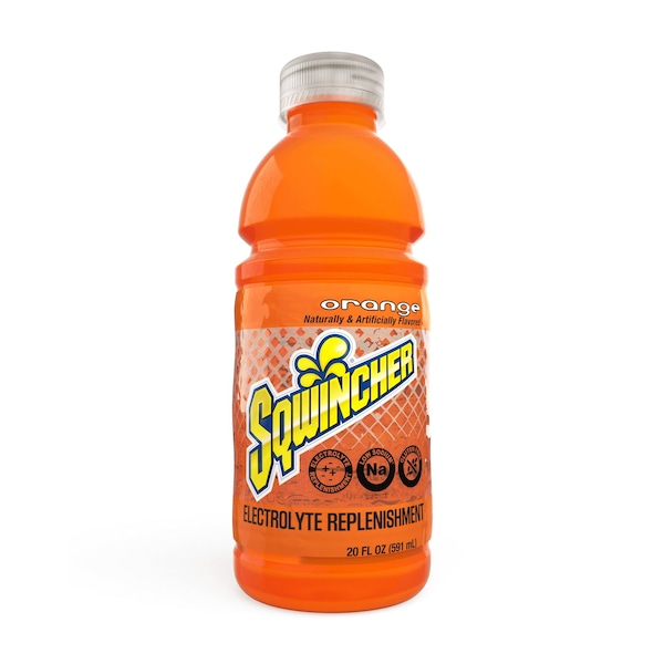 Sqwincher Sports Drink, Regular, 20 oz ready to drink, Orange, PK24 159030534 - main