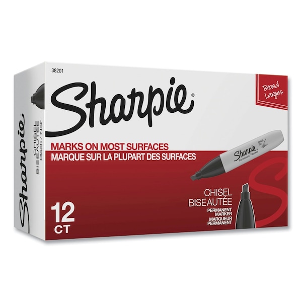 Sharpie Markers, Black, 12 PK 38201 - main