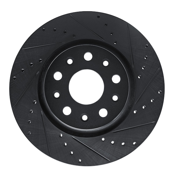 Dynamic Friction Co DFC Brake Rotor - Drilled and Slotted - Black 633-42038R - main