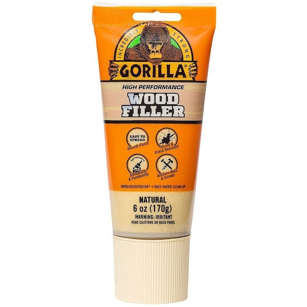 Gorilla Glue Filler, Tube, Natural, Wood Filler 107072 - main