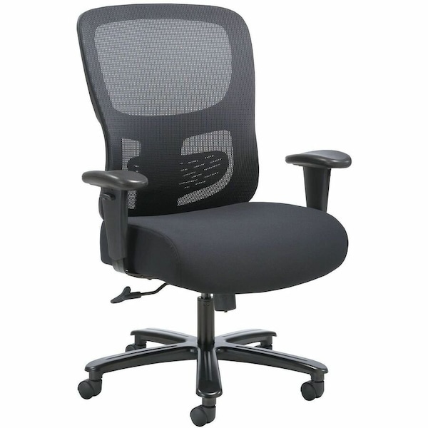 Sadie Big and Tall Task Chair - Black Seat Color - Fabric, Plush Seat Material - Black Back Color - Mesh VST141 - main