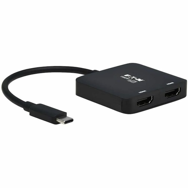 Eaton EATON USB-C Adapter, Dual Display, 4k 60 Hz Hdmi, Hdr, 4:4:4, Hdcp 2.2, Dp 1.4 A C U444-2H-MST4K6 - main