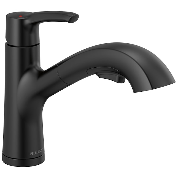 Peerless Parkwood Single Handle Pullout Kitchen Faucet In Matte Black P6935LF-BL - main