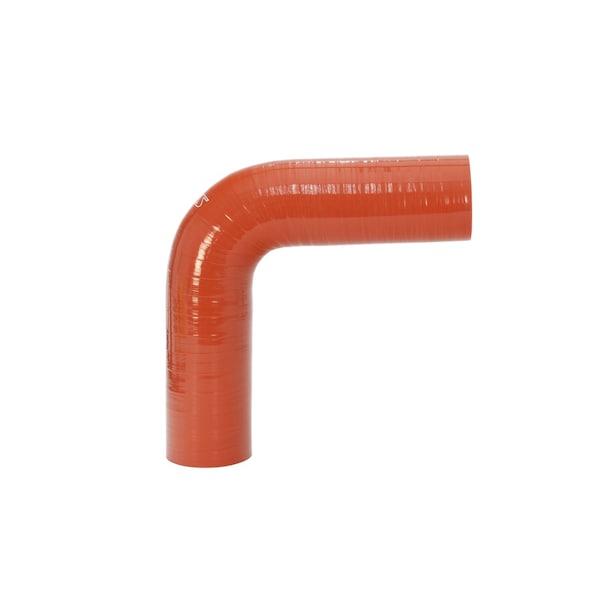 Hps Performance 2 in ID, 4-Ply Aramid Ultra High Temp Reinforced Silicone 90 Degree Elbow Coupler Hose, Orange HTSEC90-200-HOT - main