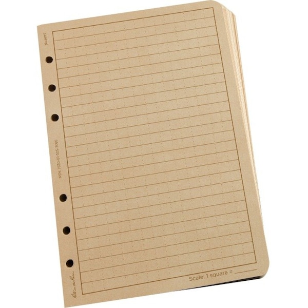 Rite In The Rain Loose Leaf Paper, 4-5/8 x 7, Tan, PK100 982T - main