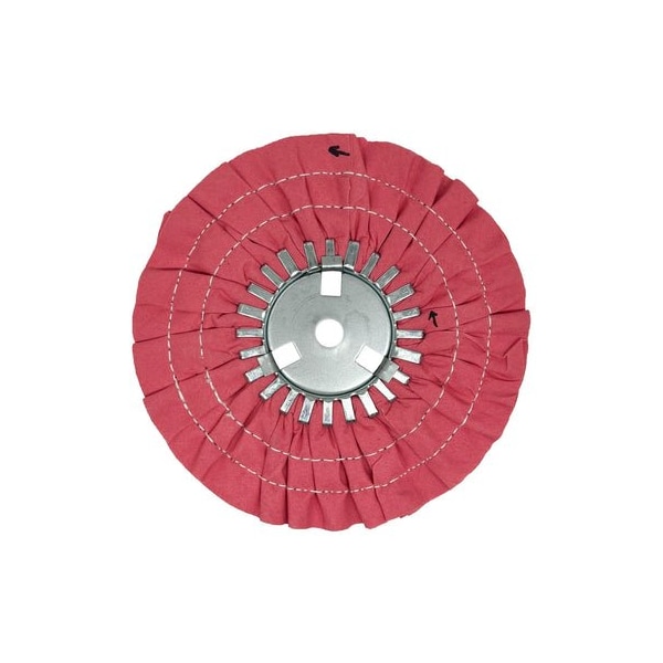 Renegade Products Usa 9" Stitched Airway Buffing Wheels, Pink, Double Stitch, Removable Center Plate FAW9X3X5/8N2-16PPT2-2RS - main