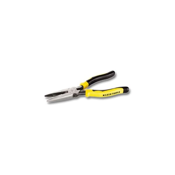 Klein Tools 8 9/16 in J203 Long Nose Plier, Side Cutter Plastic Dipped Handle J203-8N - main
