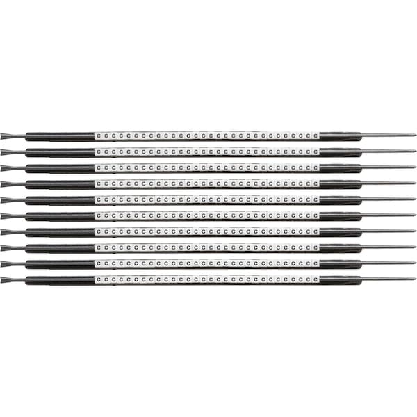 Brady ClipSleeve Wire Markers Size 05 Nylon 22 AWG - 20 AWG, C Pack of 300 Each, 300PK SCN05-C - main