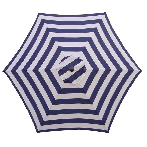 Seasonal Trends Umbrella, 2.5m/98.43 in H, 8.9 ft W Canopy, 8.9 ft L Canopy, Round Canopy UM90BKOBD18/WT - main