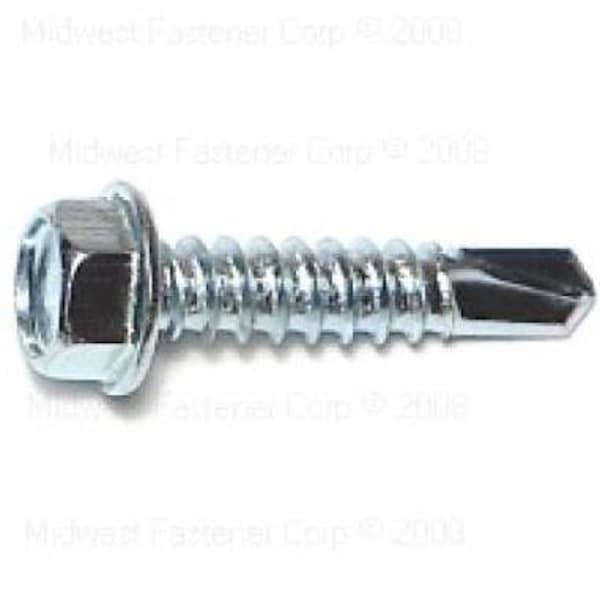 Midwest Fastener 10283 Screw, No 12 Thread, 1 in L, Washer Head, Hex Drive, Self-Drilling Point, 1PK M10283 - main