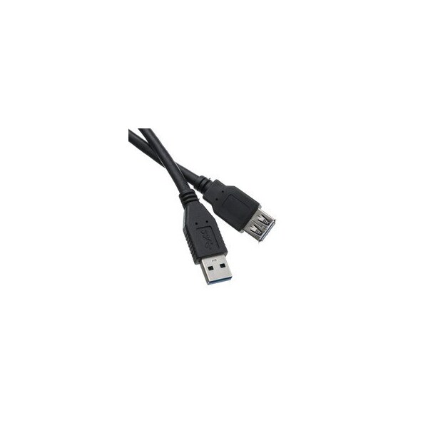Cable Wholesale USB 3.0 Extension Cable, Black, Type A Male / Type A Female, 10 foot 10U3-02110EBK - main