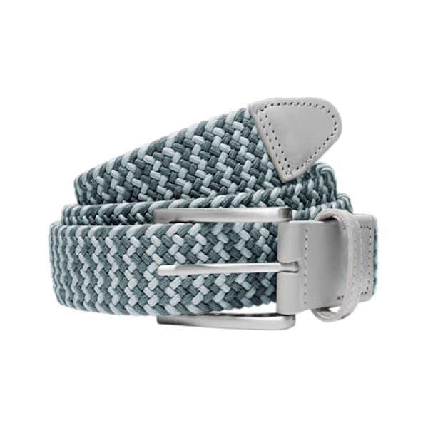 Puma Braided Weave Golf Belt - Ash Grey/Slate Sky/L/XL PUMBRDWGBLTAGS - main