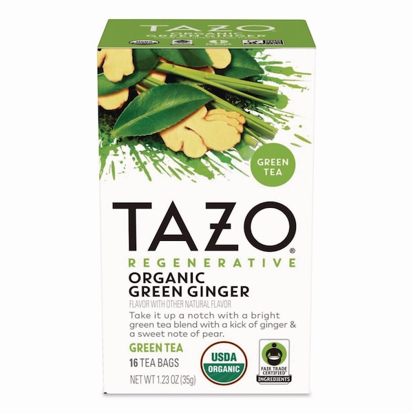 Tazo Tea Bags, Organic Green Ginger, 16PK TAZ00356 - main
