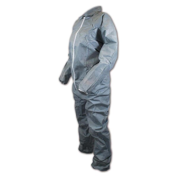 Magid EconoWear Lite N Kool Plus SMS Coveralls with Elastic Wrists and Ankles, Size M CVZ4GM - main