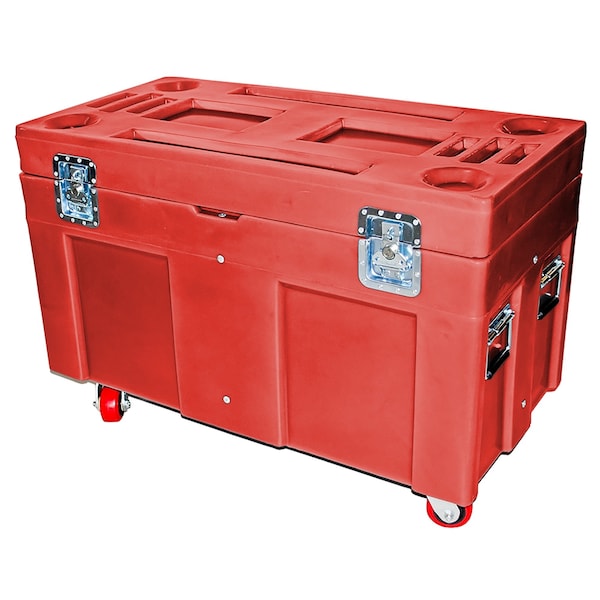 Myton Industries Road Case, 10 cubic ft., 850lb. capacity, RED RC-4524H4 RED - main